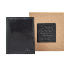 Черный мужской кошелек-картхолдер Ashwood 1290 VT Black