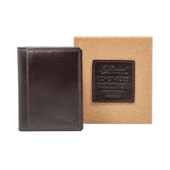 Коричневий чоловічий гаманець-картхолдер Ashwood 1290 VT Brown