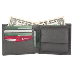 Сірий чоловічий гаманець із гладкої шкіри Brampton London Plutus 31975 GREY