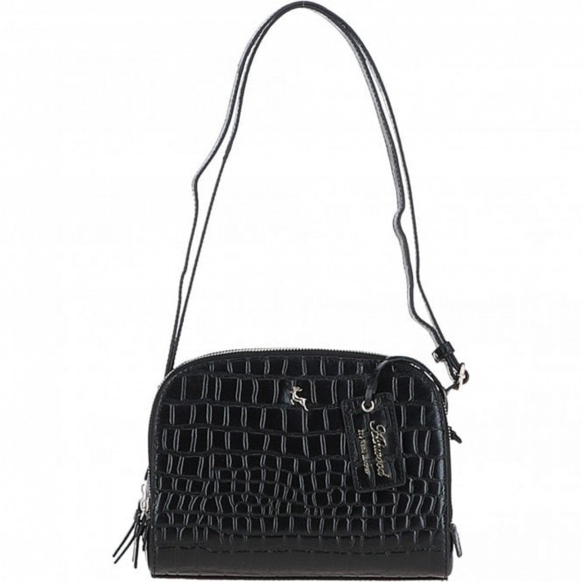 Сумка Crossbody Ashwood C57 BLACK/CROC (Чорна)