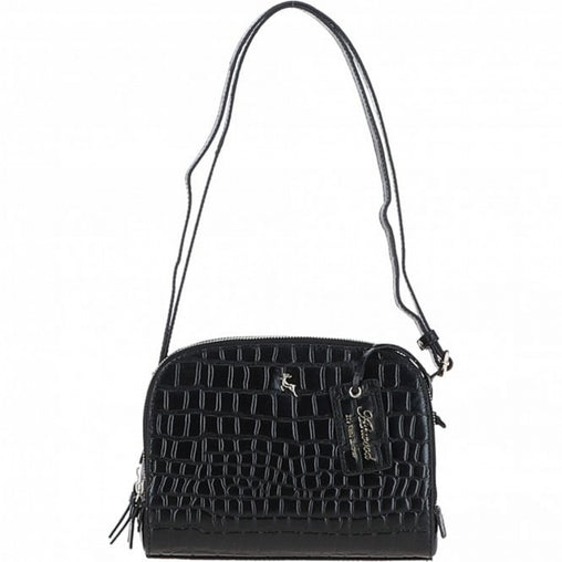 Сумка Crossbody Ashwood C57 BLACK/CROC (Чорна)
