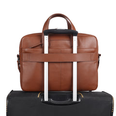 Сумка для ноутбука 14 Brampton London Maven 64273 TAN (рыжий)