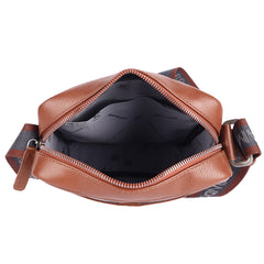 Мужская сумка на плечо Brampton London Crossflow 64405 TAN (рыжий)