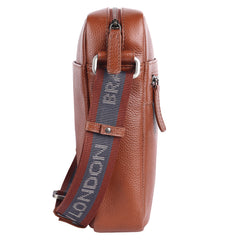 Мужская сумка на плечо Brampton London Crossflow 64405 TAN (рыжий)