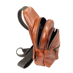 Чоловіча сумка слінг Ashwood 8147 TEMPONADO TAN (Руда)