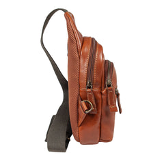 Чоловіча сумка слінг Ashwood 8147 TEMPONADO TAN (Руда)