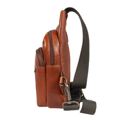 Чоловіча сумка слінг Ashwood 8147 TEMPONADO TAN (Руда)