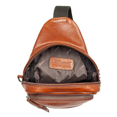 Чоловіча сумка слінг Ashwood 8147 TEMPONADO TAN (Руда)