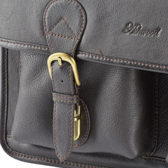 Темно-коричневий шкіряний портфель Ashwood 8190 Brown