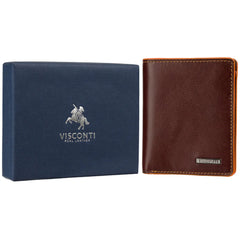 Портмоне Visconti ALP92 Brown Tignes із монетницею на замку