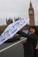 Зонт женский Fulton L354 Minilite-2 London map (Карта Лондона)