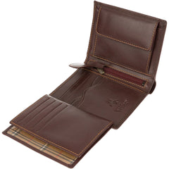 Коричневый мужской кошелек без застежки Visconti MZ3 Milan (Brown)