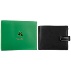 Черный мужской кошелек Visconti MZ5 Rome (black)