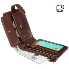 Коричневий чоловічий гаманець Visconti MZ5 Rome (brown)