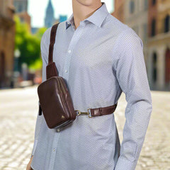 Сумка-слінг S42 Jamie - Cross Body Bag (Brown)