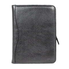 Шкіряна папка Ashwood A4 ZIP Black (Чорний)