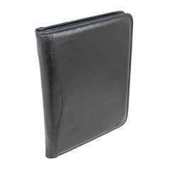 Шкіряна папка Ashwood A4 ZIP Black (Чорний)