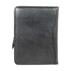 Шкіряна папка Ashwood A4 ZIP Black (Чорний)