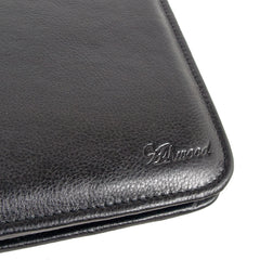 Шкіряна папка Ashwood A4 ZIP Black (Чорний)