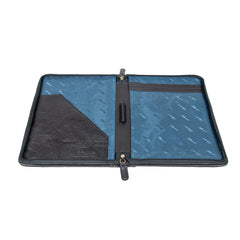 Шкіряна папка Ashwood A4 ZIP Black (Чорний)