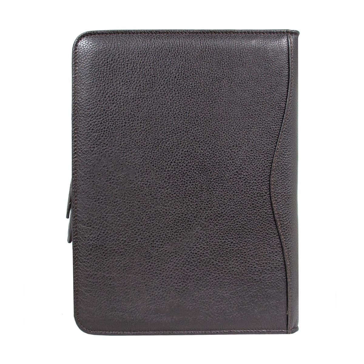 Шкіряна папка Ashwood A4 ZIP BROWN