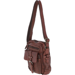Небольшая сумка на плечо Ashwood SERGIO Brandy (Коричневый)