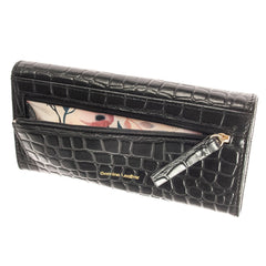 Классический женский кошелек Ashwood C05 BLACK (Черный)