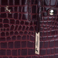 Жіноча шкіряна сумка Ashwood C52 BORDO