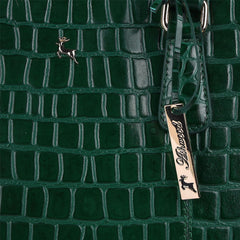 Жіноча шкіряна сумка зеленого Ashwood C54 Green