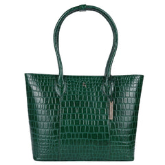 Женская вместительная кожаная сумка Ashwood C56 GREEN