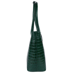 Женская вместительная кожаная сумка Ashwood C56 GREEN