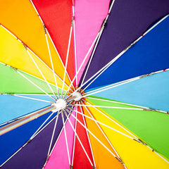 Зонт-трость детский в виде сердца C932-041024 Heart Junior Rainbow Heart (Радужные сердца)