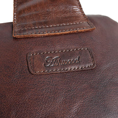 Чоловіча сумка слінг Ashwood G39 BRANDY (темно-коричнева)