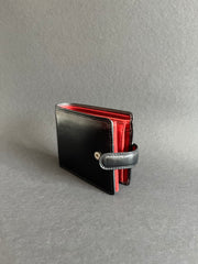 Черно-красный мужской кошелек на застежке Visconti TR35 Atlantis (Black/Red)
