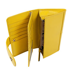 Женский кошелек клатч Ashwood J53 AURORA (Желтый)