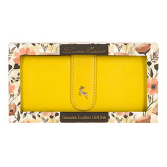 Женский кошелек клатч Ashwood J53 AURORA (Желтый)