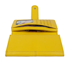 Женский кошелек клатч Ashwood J53 AURORA (Желтый)