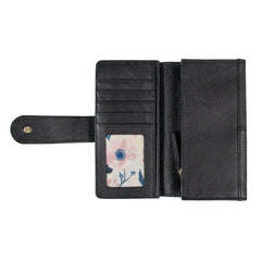 Женский кошелек клатч Ashwood J53 BLACK (Черный)