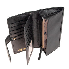 Женский кошелек клатч Ashwood J53 BLACK (Черный)