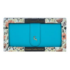 Женский кошелек клатч Ashwood J53 BLUE ATOLL (Синий)