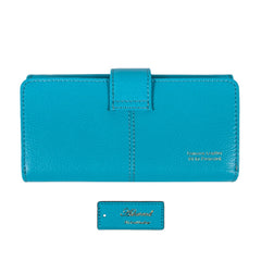 Женский кошелек клатч Ashwood J53 BLUE ATOLL (Синий)