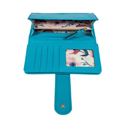 Женский кошелек клатч Ashwood J53 BLUE ATOLL (Синий)