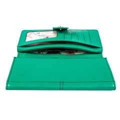 Женский кошелек клатч Ashwood J53 GUMDROP-GREEN (Зеленый)