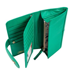 Женский кошелек клатч Ashwood J53 GUMDROP-GREEN (Зеленый)