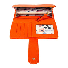 Женский кошелек клатч Ashwood J53 MANDARIN (Мандарин)