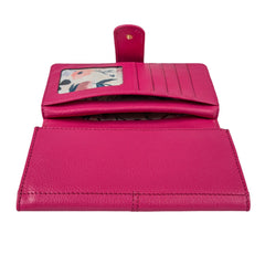 Женский кошелек клатч Ashwood J53 RASPBERRY-SORBET (Ягодный)