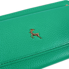 Женский кошелек клатч ASHWOOD J54 GUMDROP-GREEN (Бирюзовый)