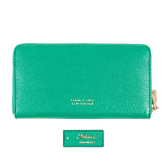 Женский кошелек клатч ASHWOOD J54 GUMDROP-GREEN (Бирюзовый)