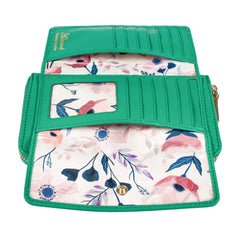 Женский кошелек клатч ASHWOOD J54 GUMDROP-GREEN (Бирюзовый)