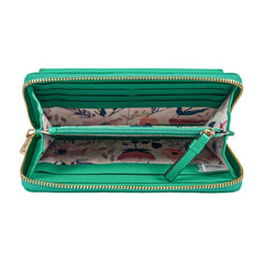 Женский кошелек клатч ASHWOOD J54 GUMDROP-GREEN (Бирюзовый)